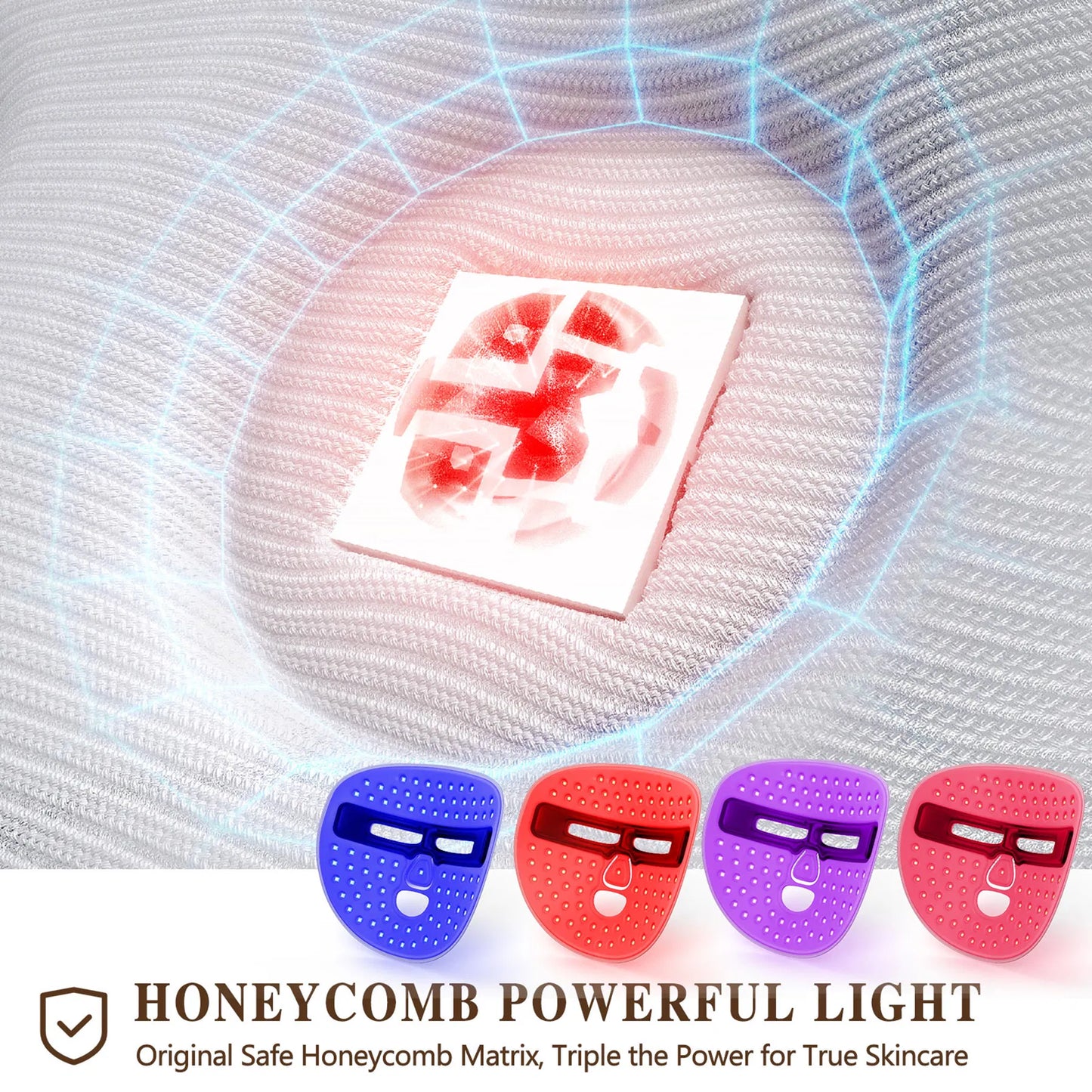 seo LED Face Mask Red Light Therapy Skin Care Tool