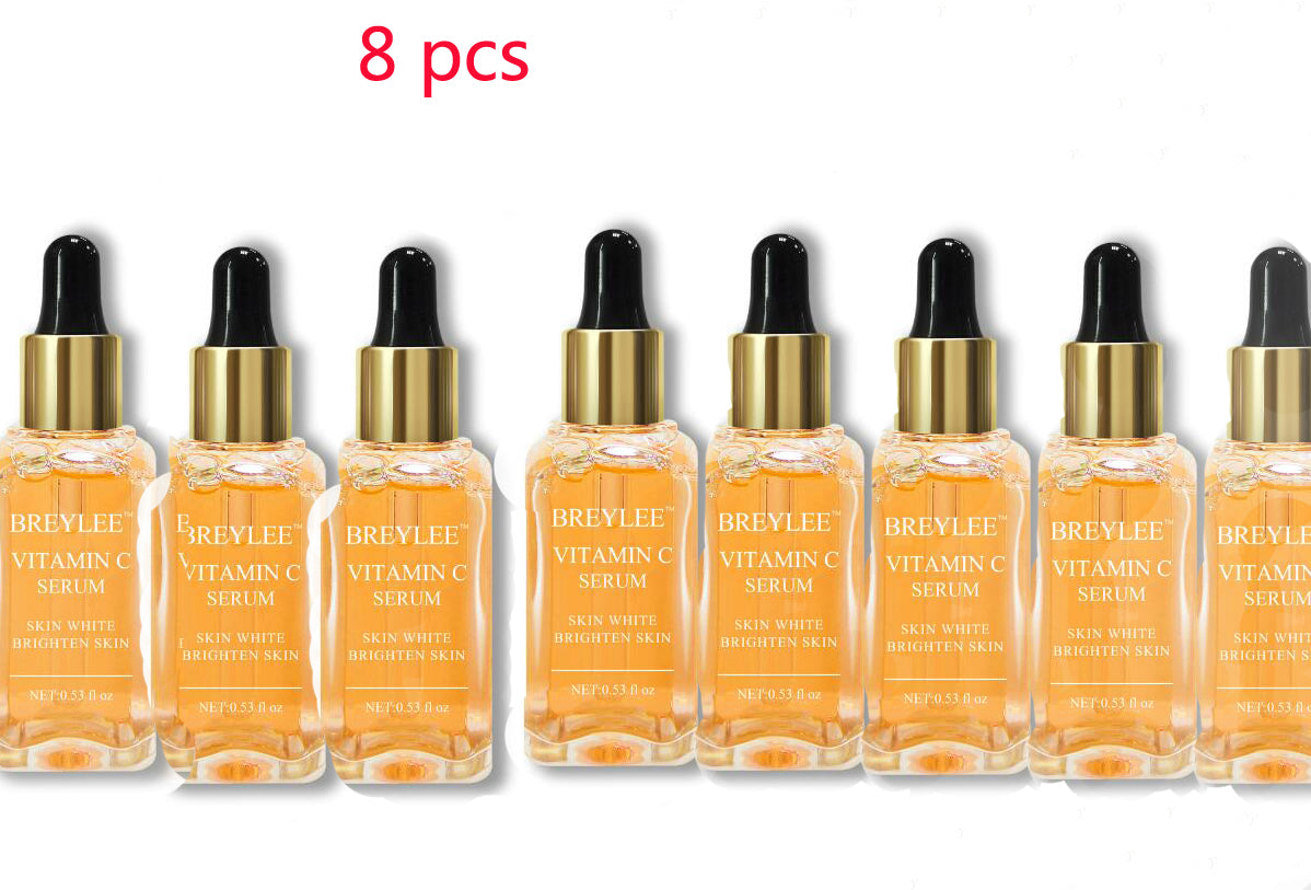 seo Set of 8 pcs seo Vitamin C Whitening Serum bottles for brightening skin and enhancing complexion.