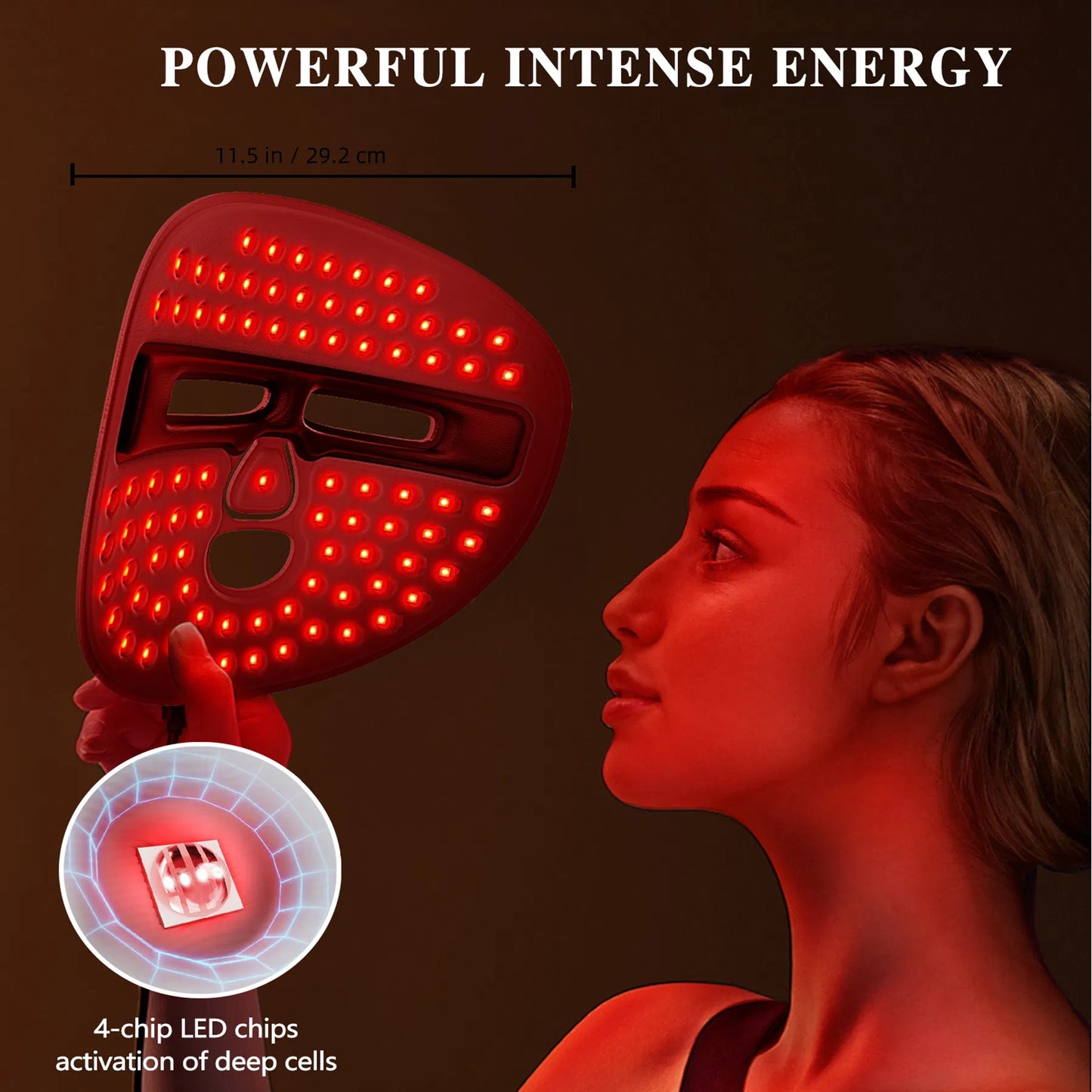 seo LED Face Mask Red Light Therapy Skin Care Tool