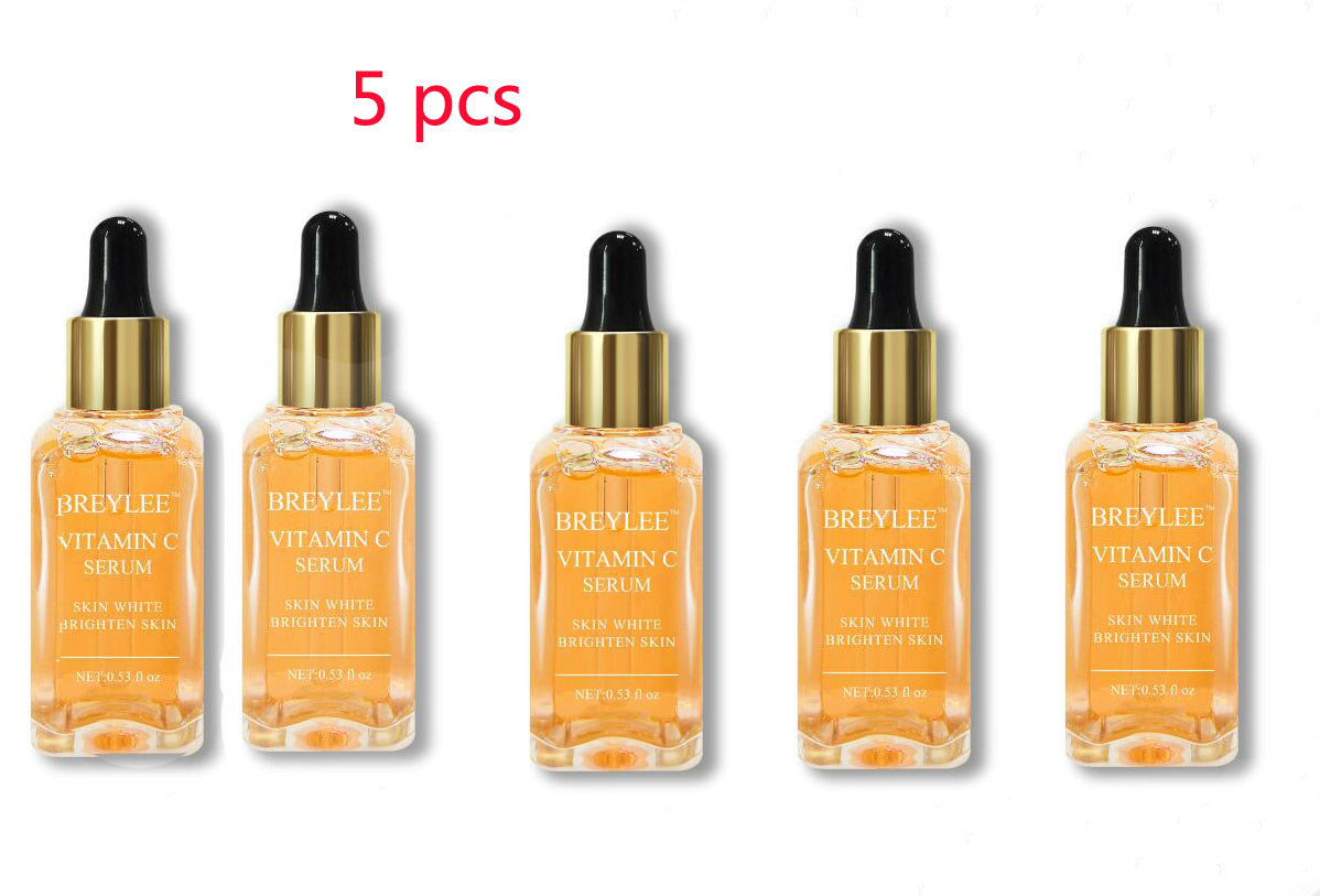 seo 5 pcs of BREYLEE Vitamin C Serum for brightening skin and enhancing complexion.