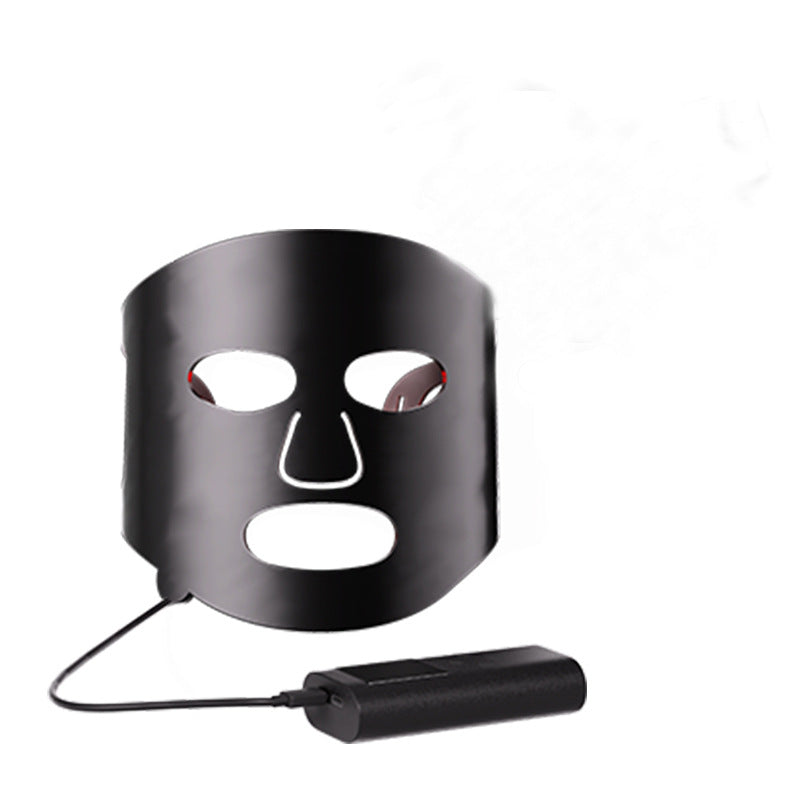 seo Colorful LED Phototherapy Home Face Black Gold Mask