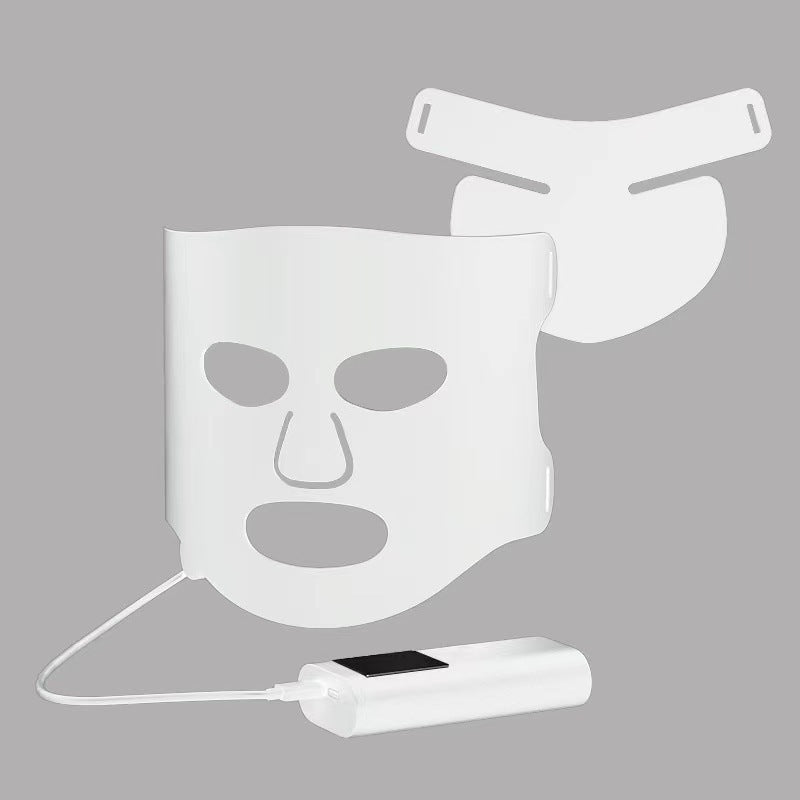 seo Colorful LED Phototherapy Home Face Black Gold Mask