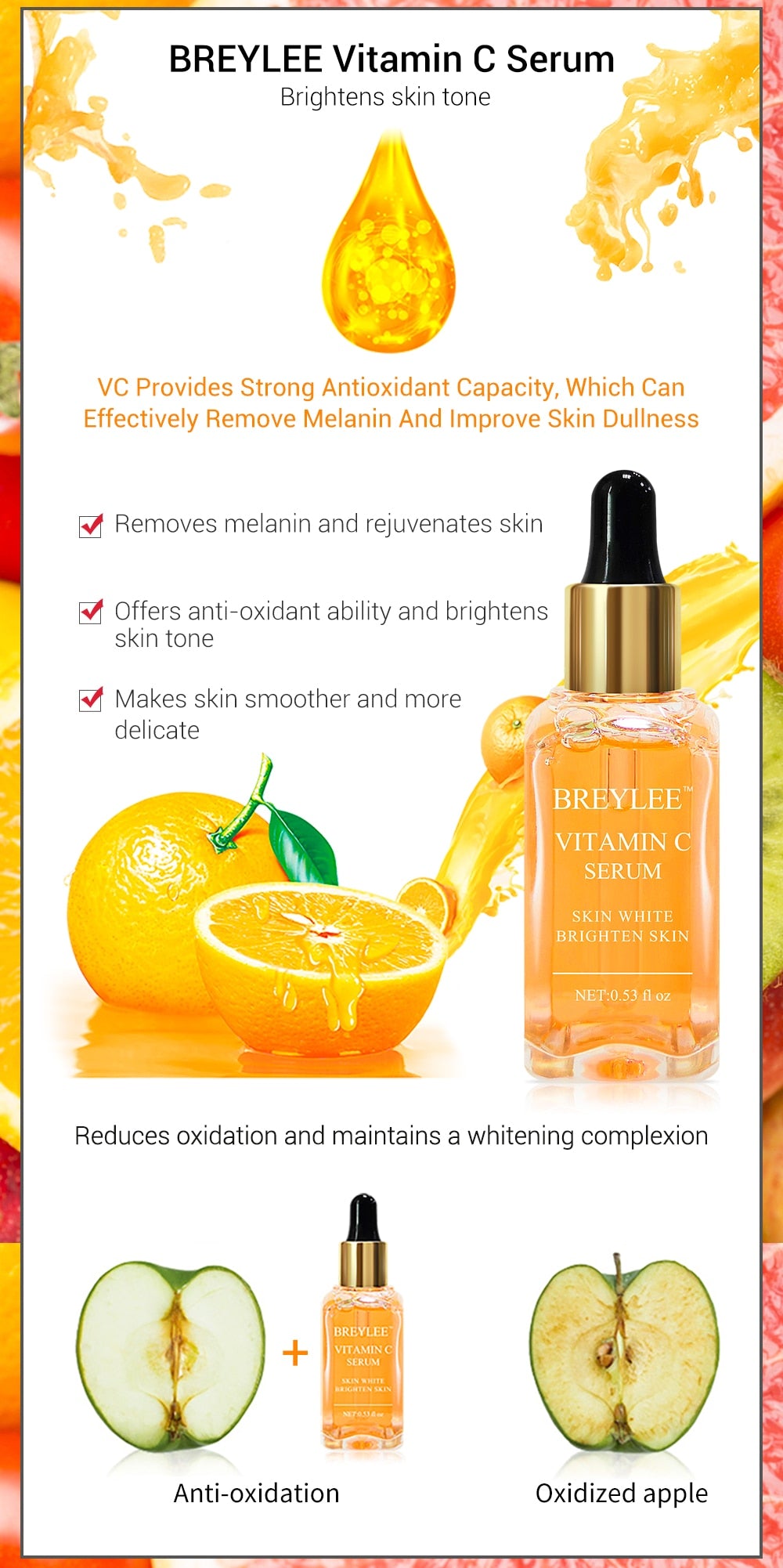 seo Vitamin C Whitening Serum for skin brightening and rejuvenation with antioxidant benefits.