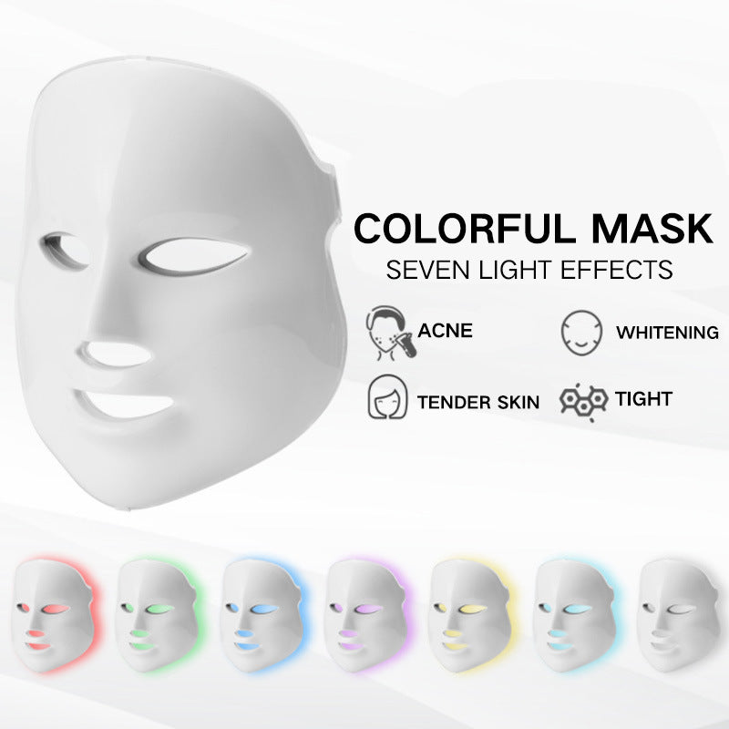 seo Cross-Border LED Photon Face Mask 7 Color Beauty Tool
